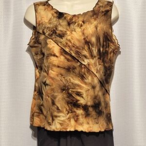 Geri C. New York Shades of Brown & Rust feels like Suede (L) Made in USA